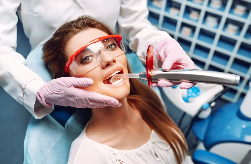 Smiling dentist